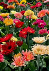 Gerbera Spider in the greenhouse